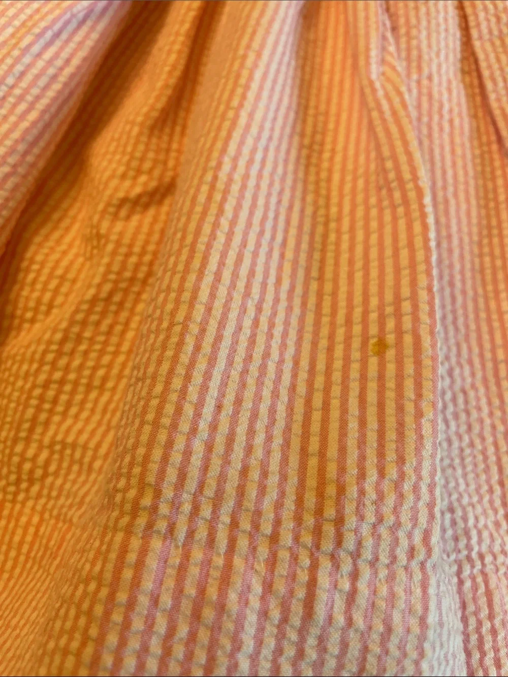 Ralph Lauren Pink Seersucker Tie-Waist Dress